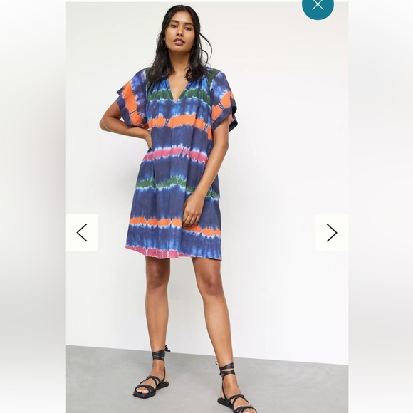 Velvet by Graham and Spencer for Anthropologie Tie-Dye Cotton Dress boho Small - Picture 1 of 7
